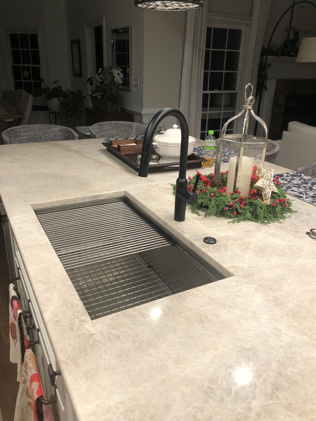 Customer photo review of 33" Undermount Workstation Sink – 16 Gauge Stainless Steel Single Bowl – Offset Drain Right – Seamless Drain (5LS33R)