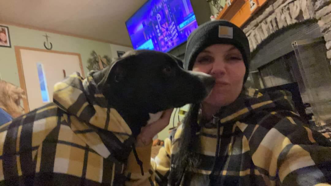 Customer photo review of Yellow Plaid Human Hoodie