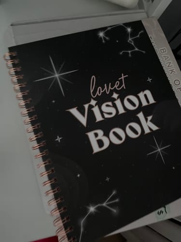 Customer photo review of Vision Board Kit: Deluxe Edition (BLACK)