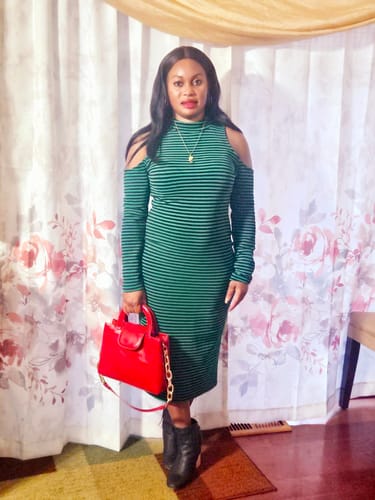 Customer photo review of Belle Nubian Caramel Body Lotion