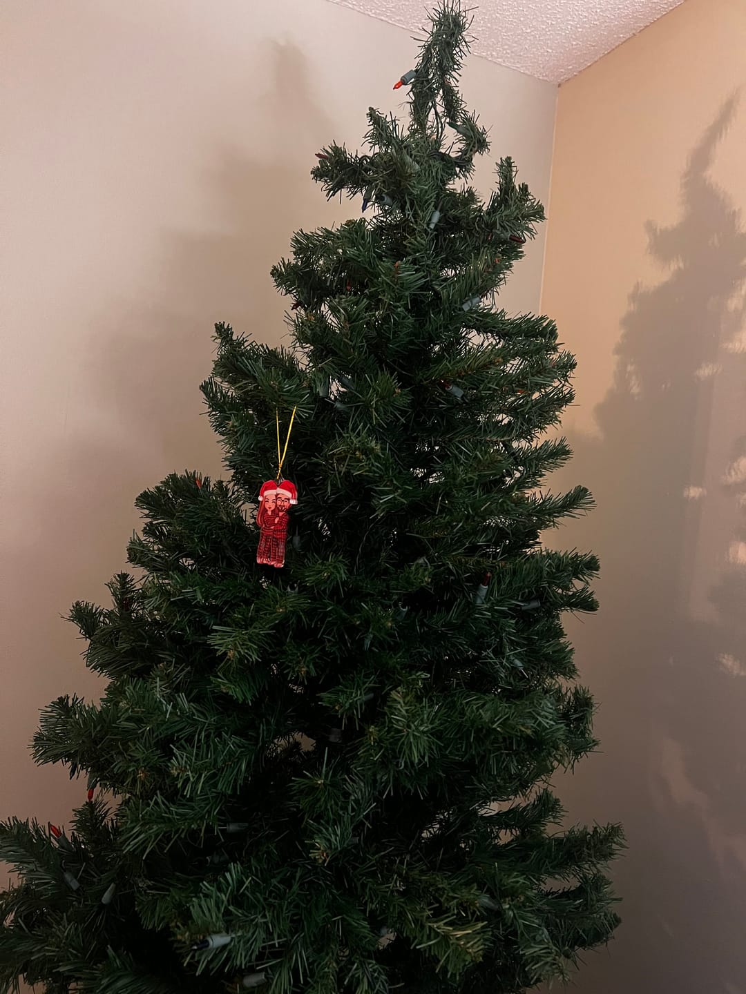 Customer photo review of Christmas Doll Couple Standing Hugging - Personalized Ornament