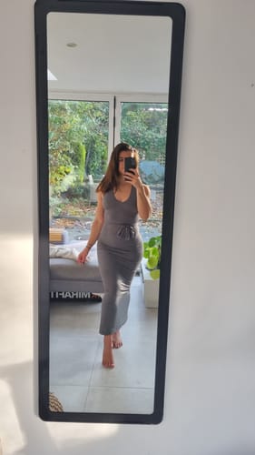 Customer photo review of The Castara Dress / Eucalyptus Green