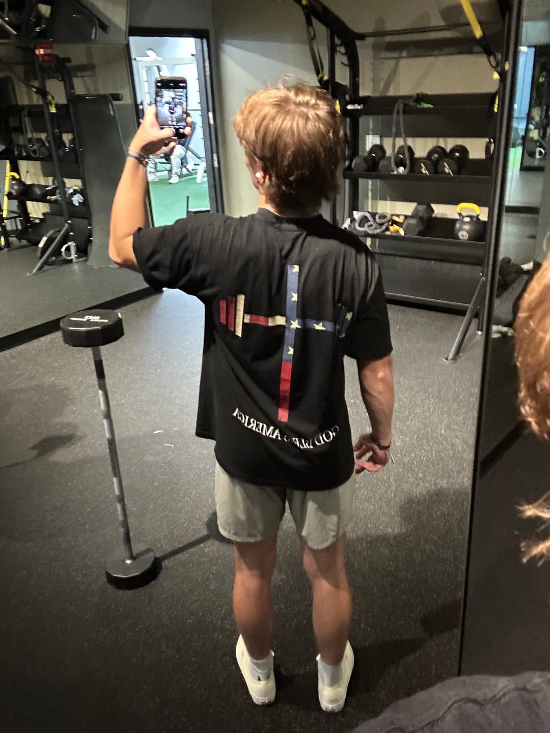 Customer photo review of God Bless America Tee