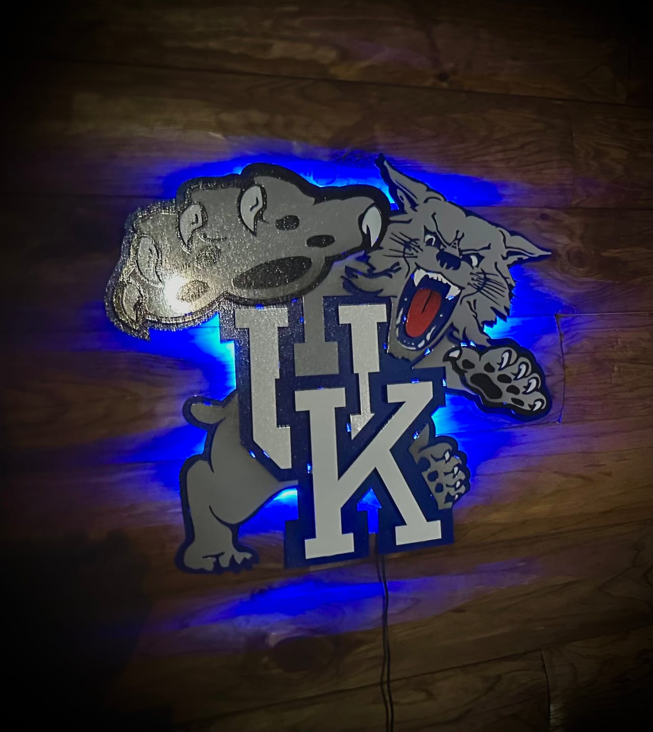 Customer photo review of Kentucky "Wildcat over UK" 1989-94, 3D Vintage Metal Wall Art