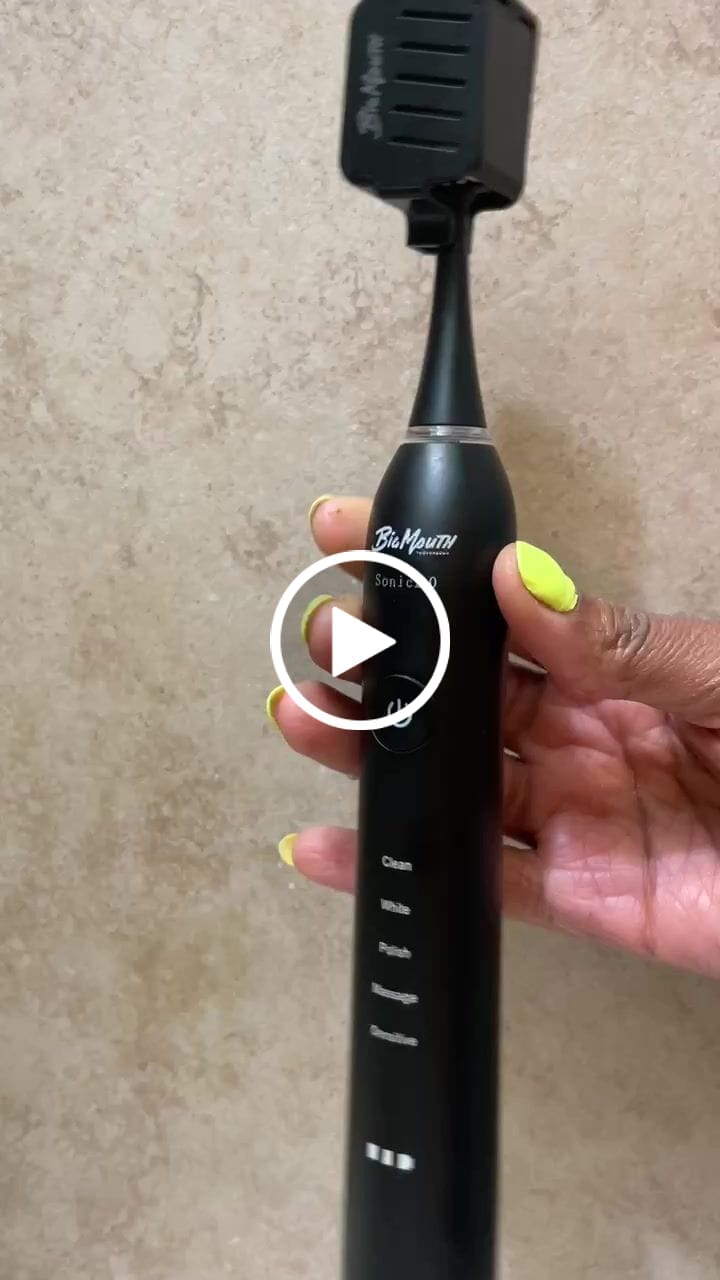 Customer video review of Big Mouth Sonic Toothbrush 2.0 (Black Edition)