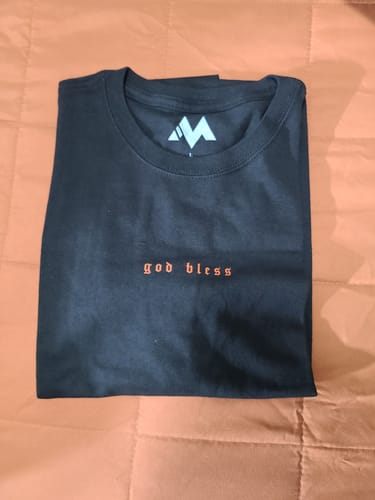 Customer photo review of 'God Bless the Hustle' TEE