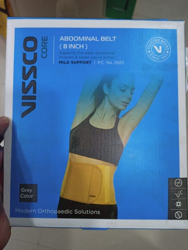 Customer photo review of Abdominal Belt (8") |Supports the Weak Abdominal Muscles to Relieve Pain (Beige)