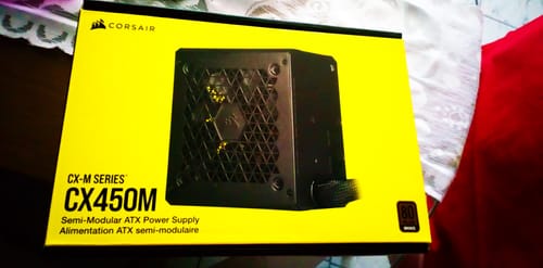 Customer photo review of Fuente de Poder Corsair CX-M Series, CX450M, Modular Power Supply, 80 PLUS Bronze