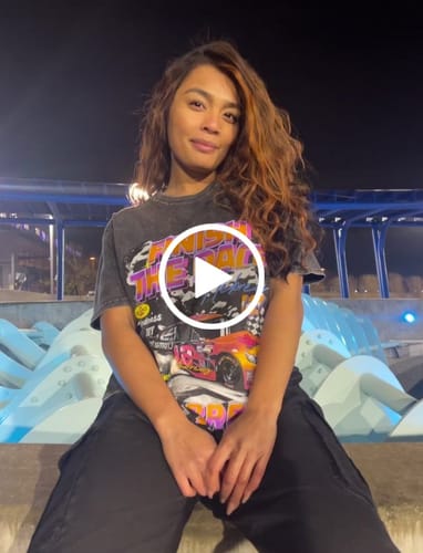 Customer video review of “Finish The Race” Stone Wash Tee