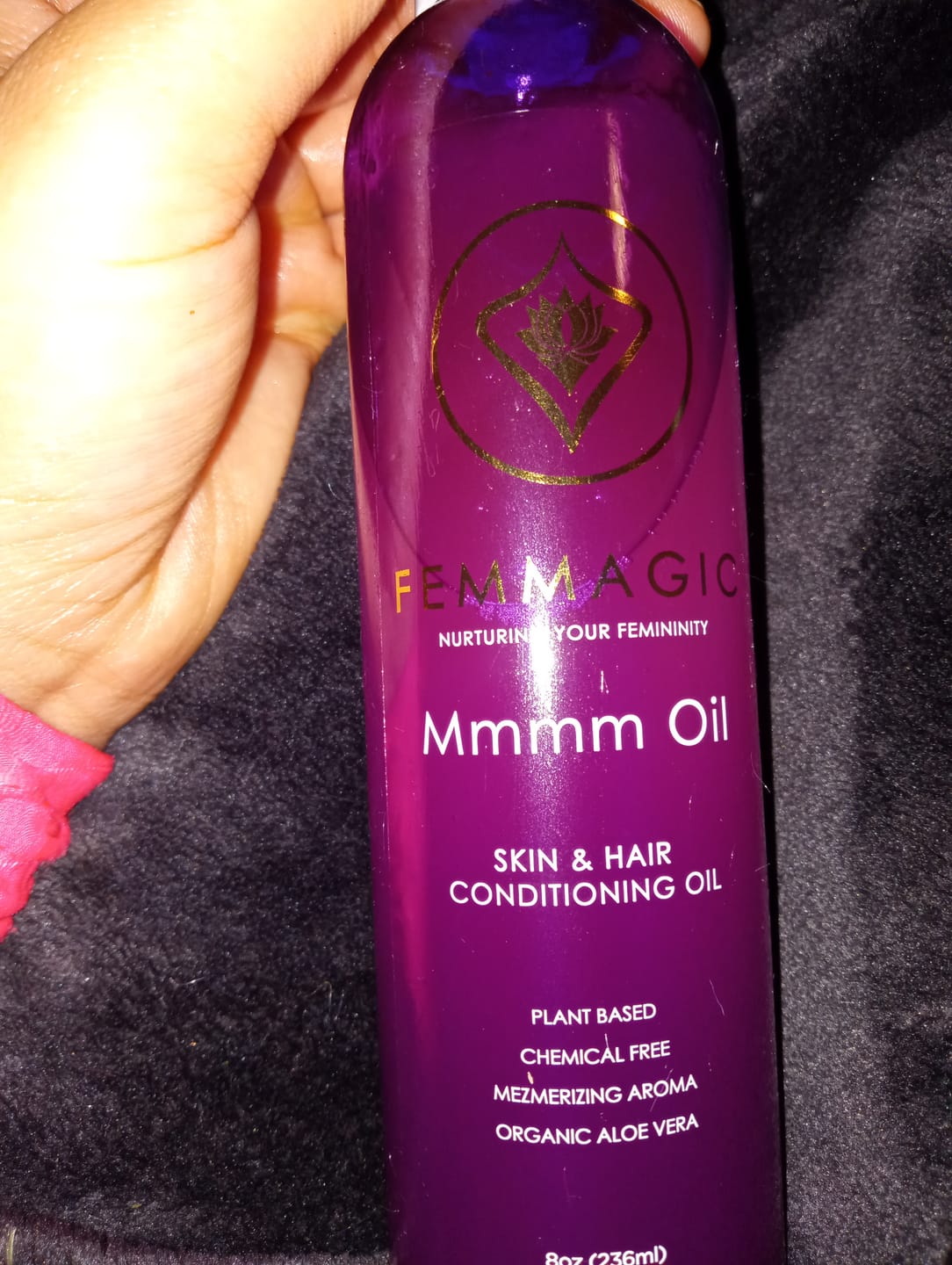 Customer photo review of Mmmm Oil (8 Oz)