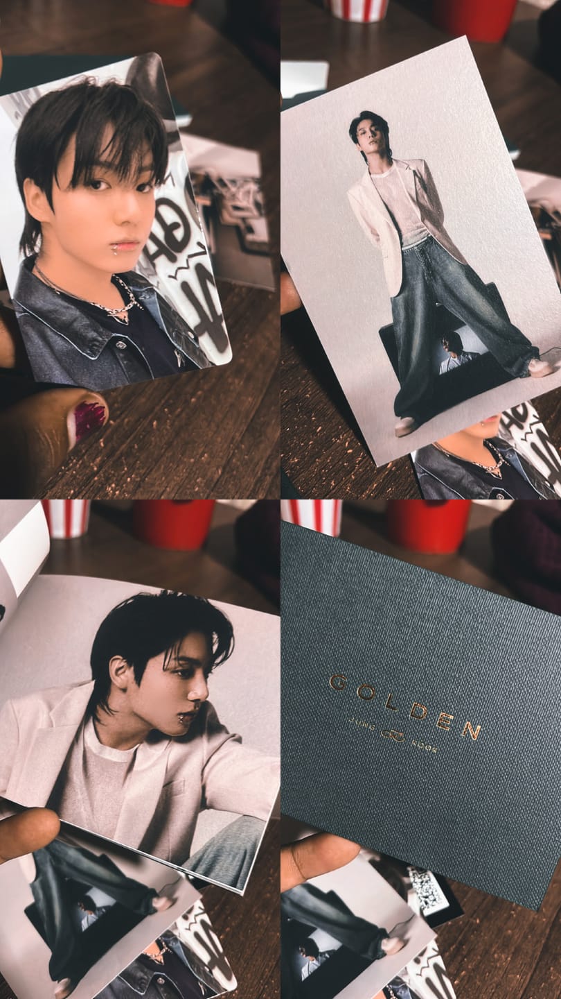 Customer photo review of BTS JUNGKOOK - GOLDEN 1ST SOLO ALBUM WEVERSE ALBUMS VER. NO P.O.B VER.