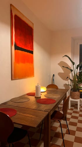 Customer photo review of Mark Rothko Red Orange Yellow and Black