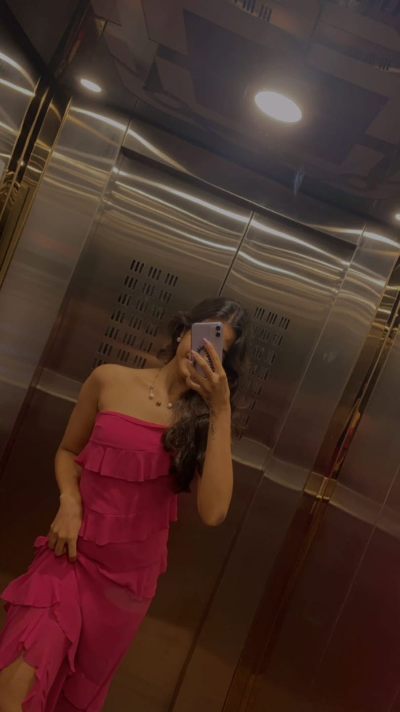 Customer photo review of Atlee Ruffled Maxi Dress in Pink