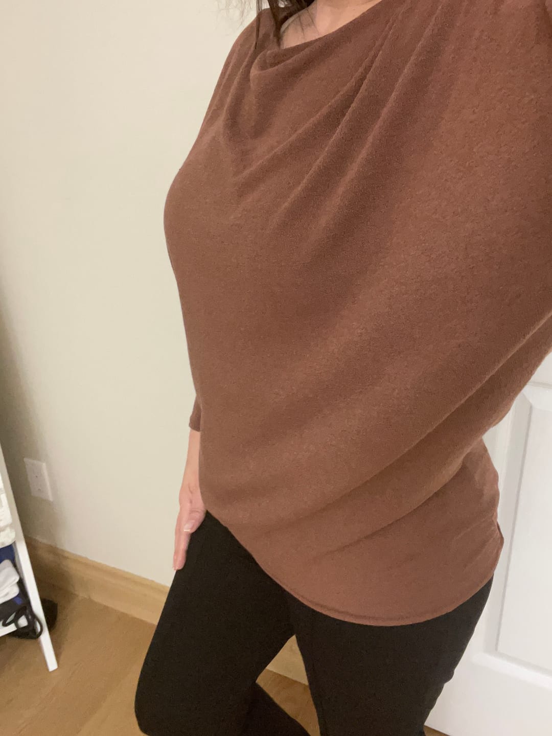 Customer photo review of Jolie All Day Slouch Top (Brownie)