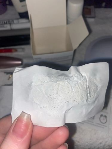 Customer photo review of Masque anti points noirs + 60 bandes offertes