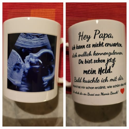 Customer photo review of Papa Tasse - Geschenk für werdende Väter - personalisierbar