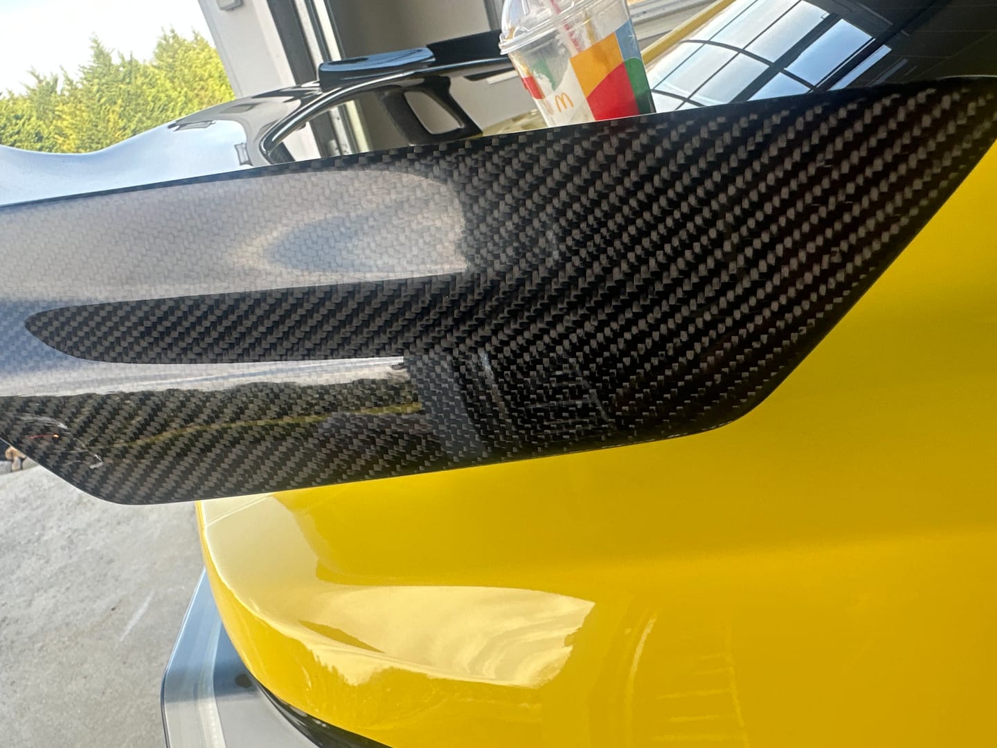 Customer photo review of 2016-2024 Chevy Camaro ZL1 1LE Full Carbon Fiber 1pc Rear Spoiler