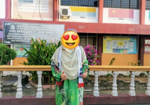 Customer photo review of Shawl Sulam Pansy Light Mint