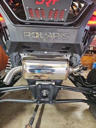 Customer photo review of 2020-2024 Polaris RZR PRO XP & Turbo R Sport Muffler, Slip-On Catless Sport Muffler