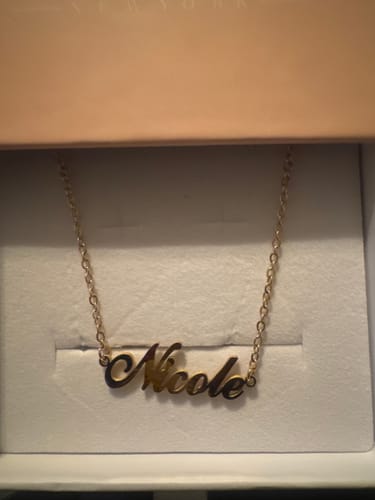 Customer photo review of Personalized Name Necklace