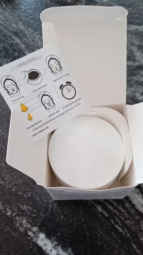 Customer photo review of Masque anti points noirs + 60 bandes offertes