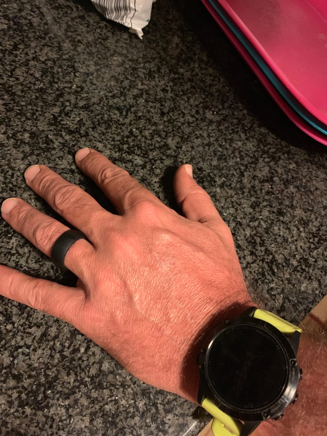 Customer photo review of botthms Black Active Silicone Ring