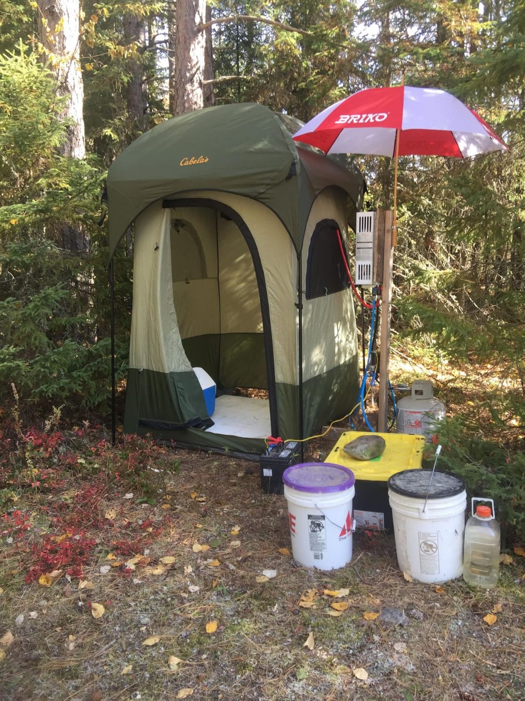 Customer photo review of Camplux 2.64 GPM Tankless Gas Water Heater, Propane Shower Portable