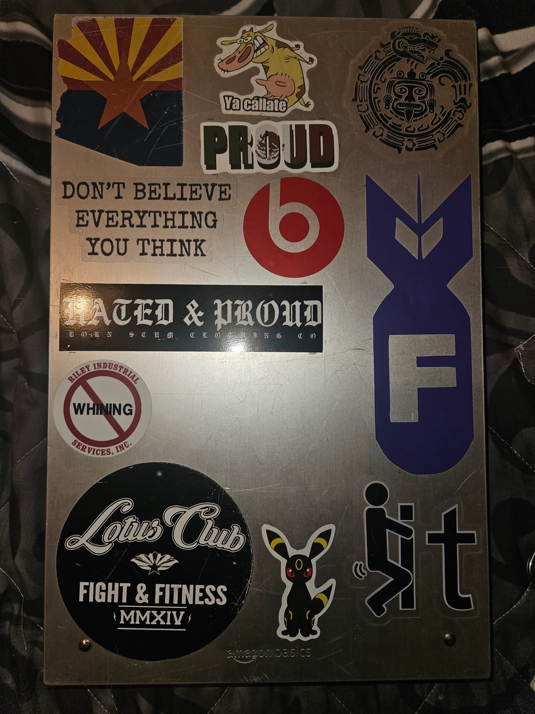 Customer photo review of HATED & PROUD 5.5" X 1.25" STICKER