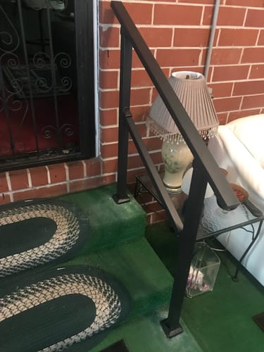 Customer photo review of Indoor/Outdoor Handrail Kit for Stairs