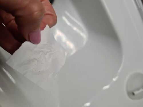 Customer photo review of Masque anti points noirs + 60 bandes offertes