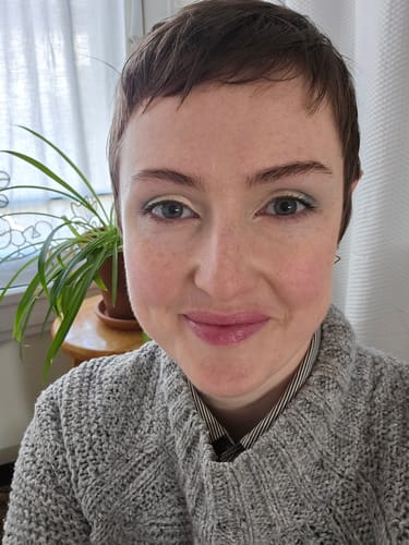 Customer photo review of Plush Ritual Ceramide Lip Treatment - Tints