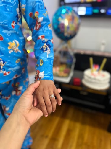 Customer photo review of *NEW* 14K CZ Circular Ring for Kids - JTJ™