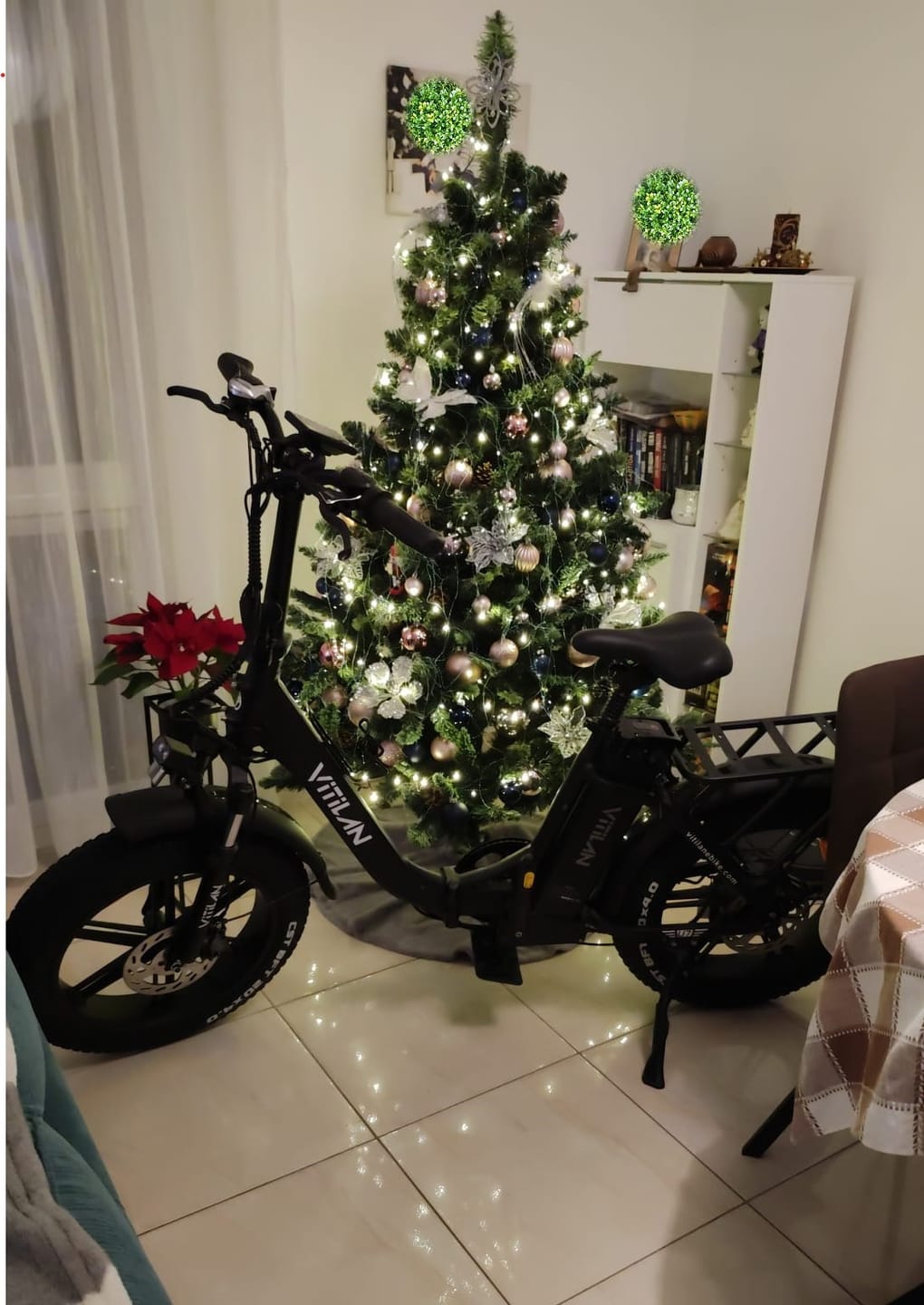 Customer photo review of U7 Step-thru Foldable Fat Tire Electric Bike
