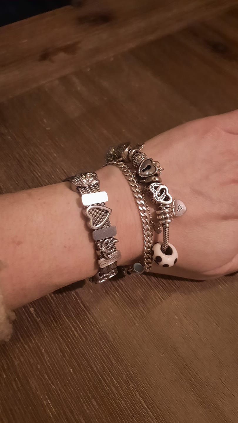 Customer photo review of Mesh bracelet silver