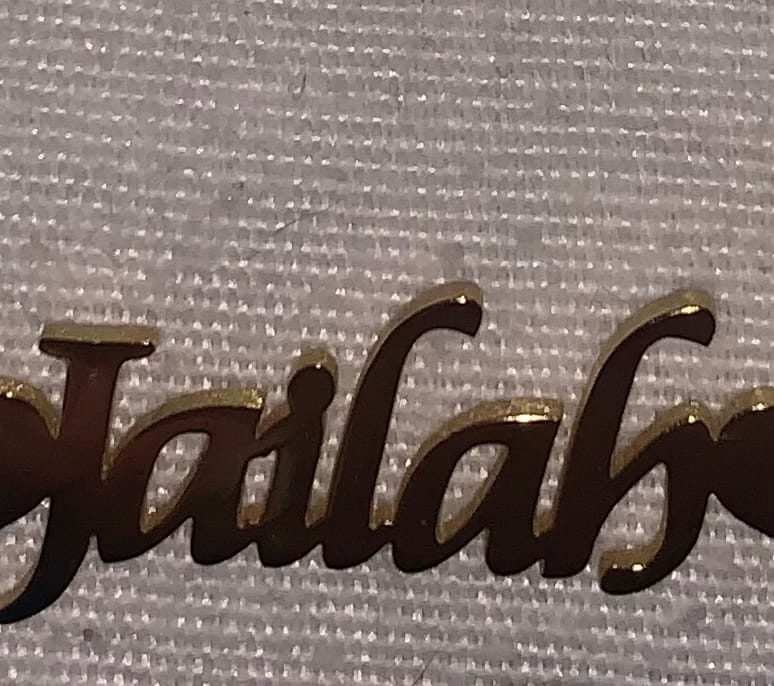Customer photo review of Namenskette Waagerecht | 18K vergoldet