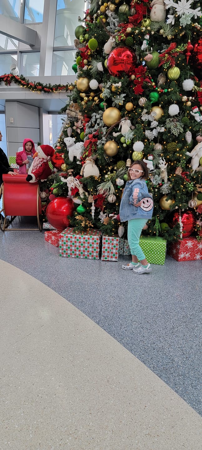 Customer photo review of Kids Classic Oversized Denim Jacket