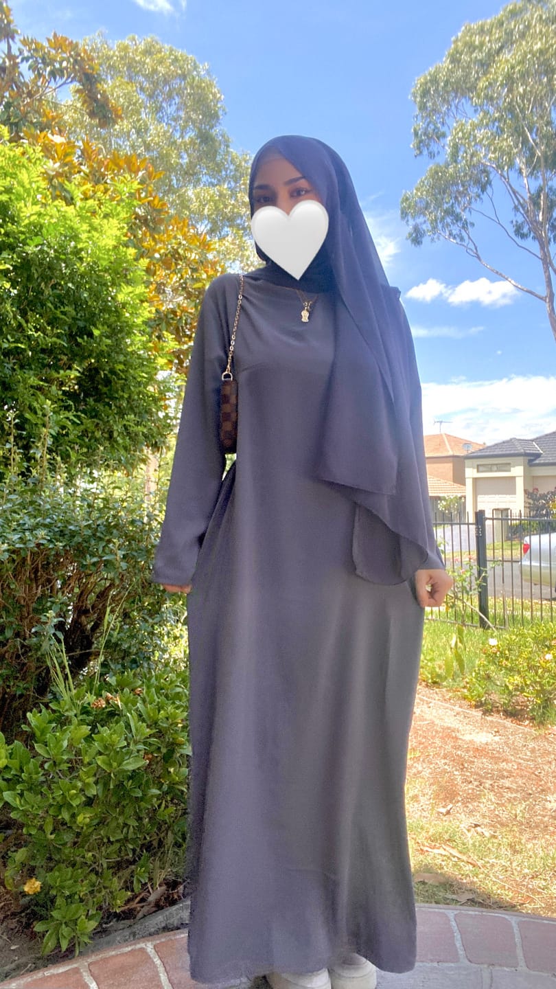 Customer photo review of Essential Abaya - Grey