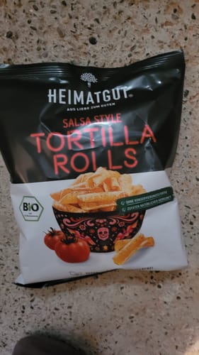 Kundenbewertung mit Foto zu Bio Tortilla Rolls Salsa Style
