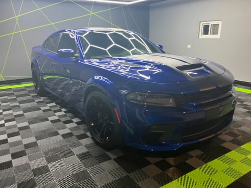 Customer photo review of Dimmable Hexagon Garage Lights