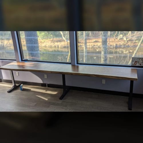 Customer photo review of Metal Table Legs - 402 Wineglass - 28W, 28H inch