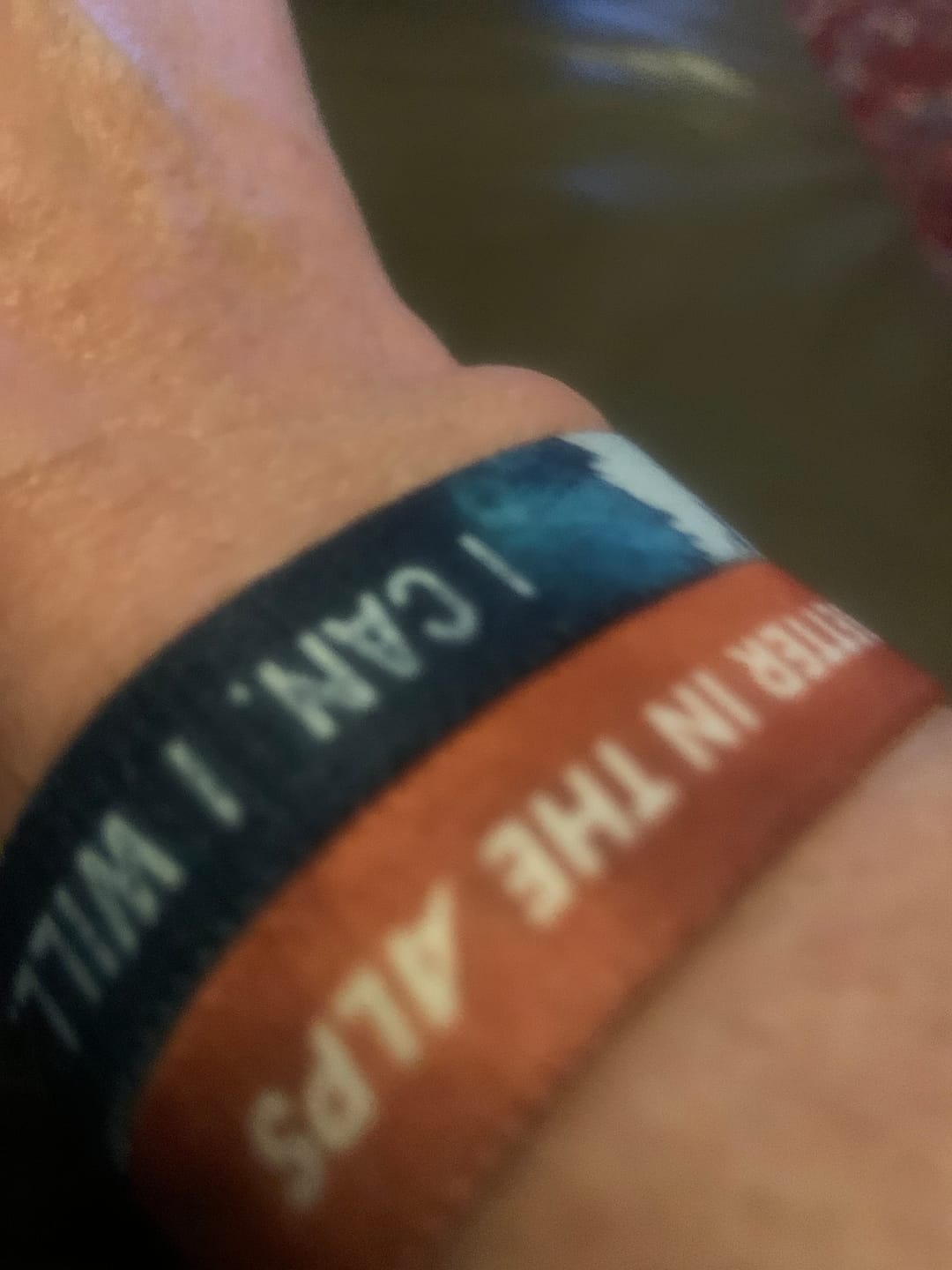 Customer photo review of I can. I will. - Elastisches Armband