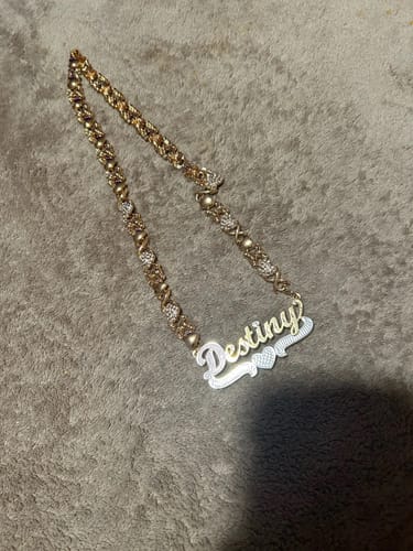 Customer photo review of XOXO Teddy Heart Chains