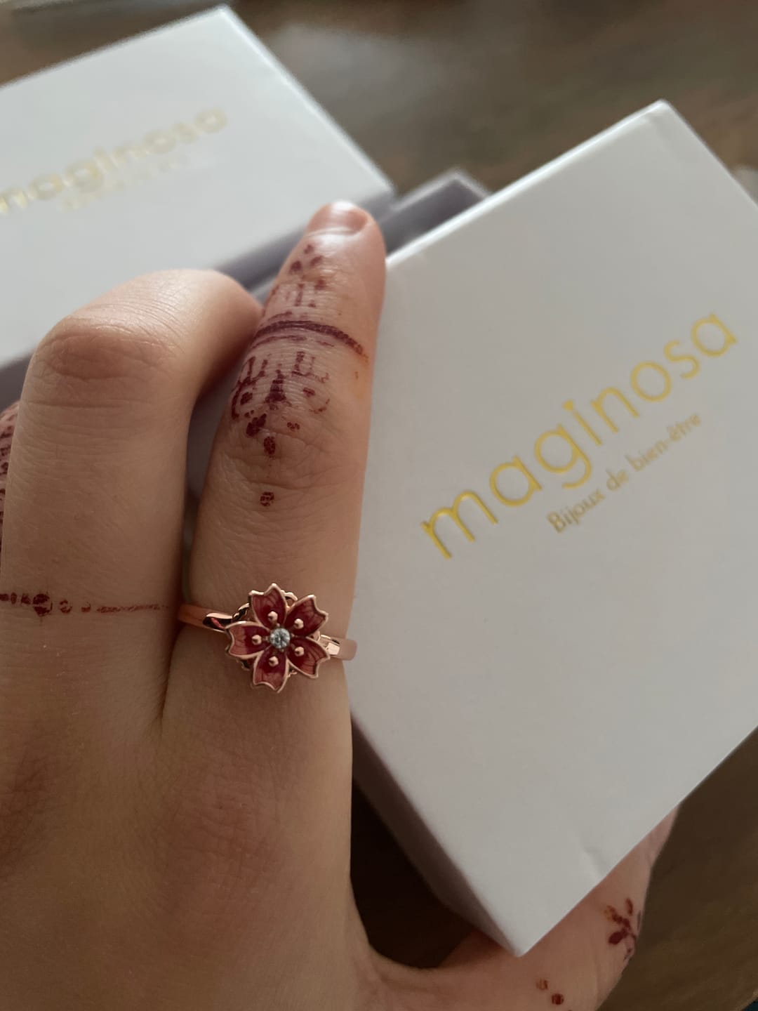 Customer photo review of Bague d'Anxiété Ajustable - CAMÉLIA
