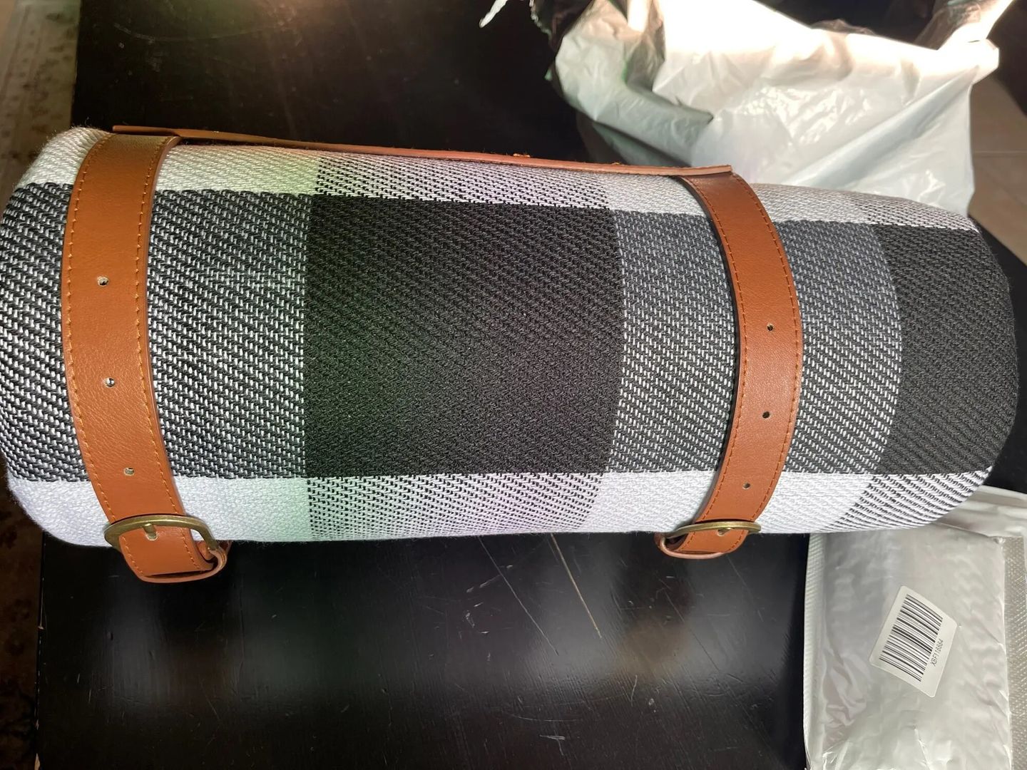 Customer photo review of Large Outdoor Waterproof Picnic Camping Blanket Multi Colours 200*200CM