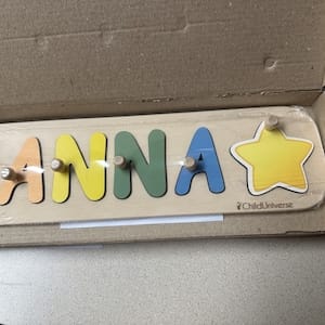 Customer photo review of Custom Name Puzzle