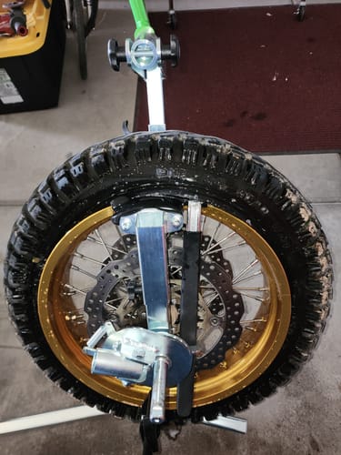 Customer photo review of Rabaconda Street Bike Tire Changer