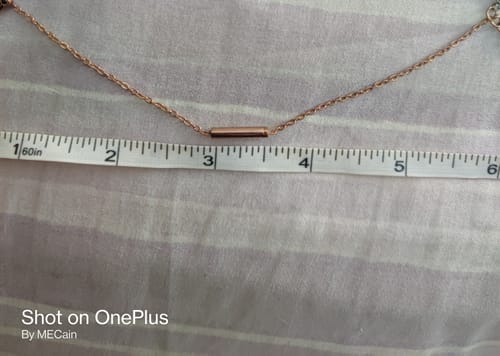 Customer photo review of Dainty Dangle Bracelet for Cremation Ash