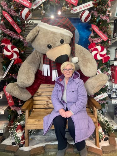 Customer photo review of Personalised  Snowflake Christmas Decoration