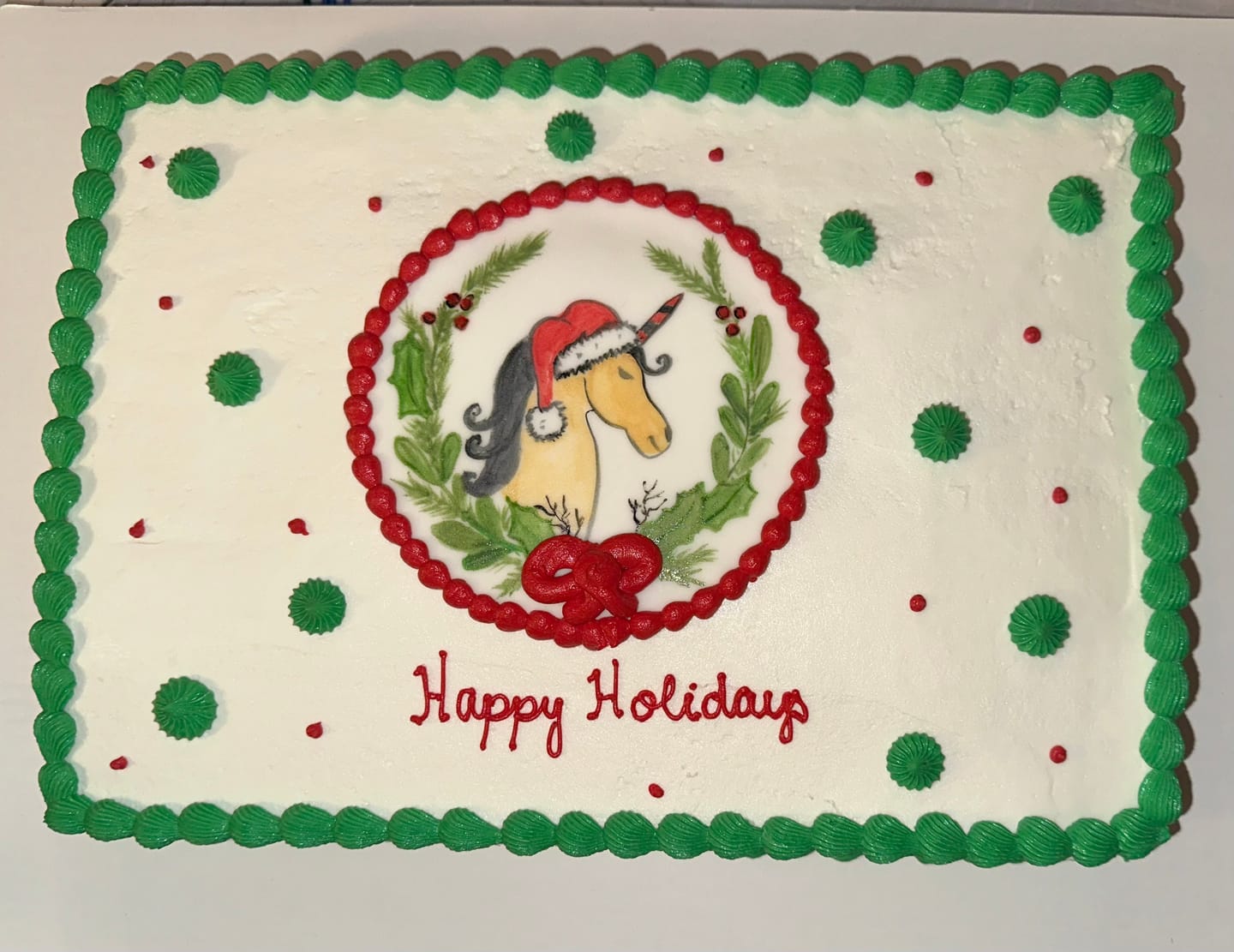 Customer photo review of Quarter Sheet Cake Pan by Magic Line - USA