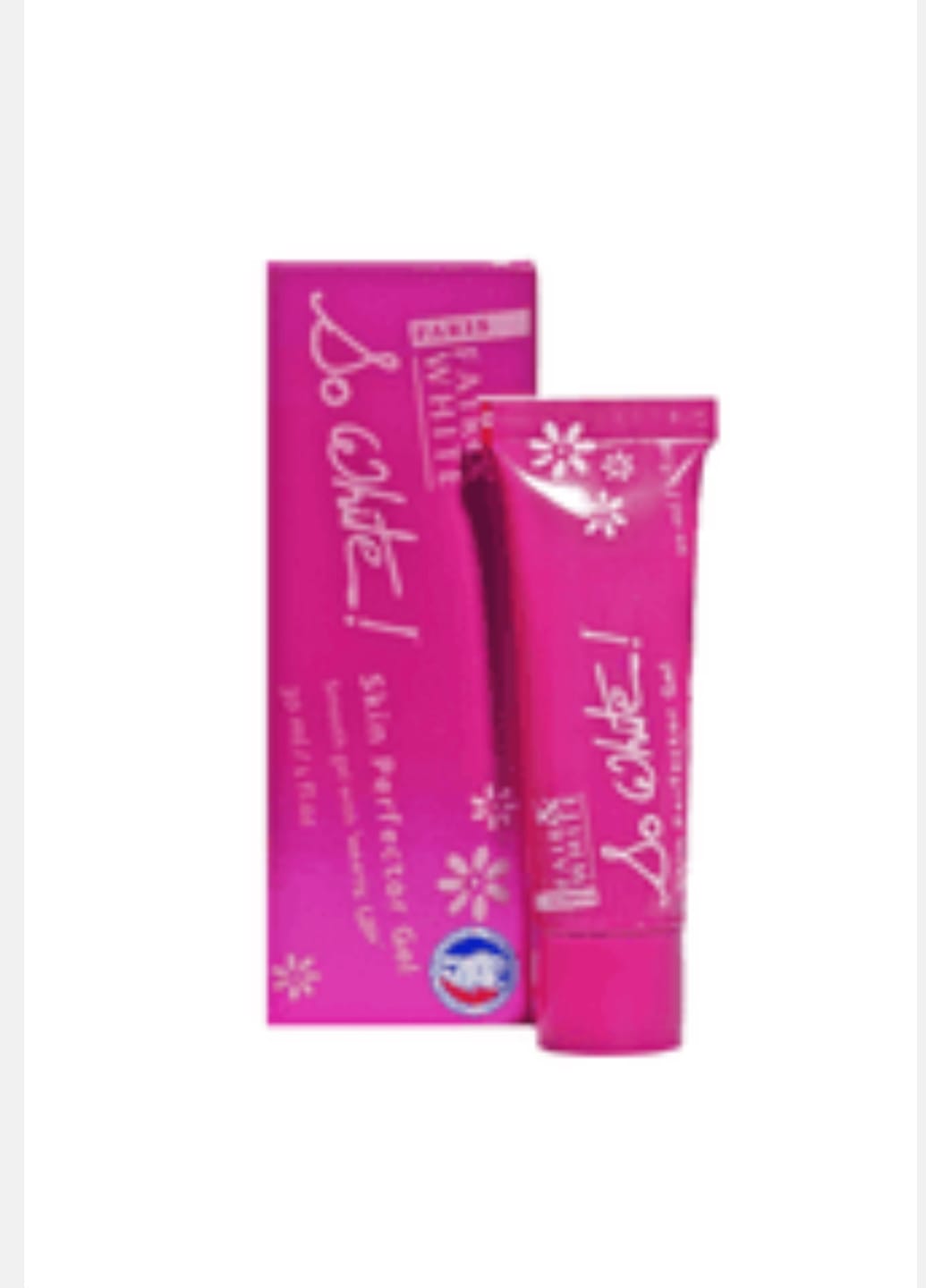 Customer photo review of Fair and White So White Skin Perfector Gel 30ml / 1 fl oz